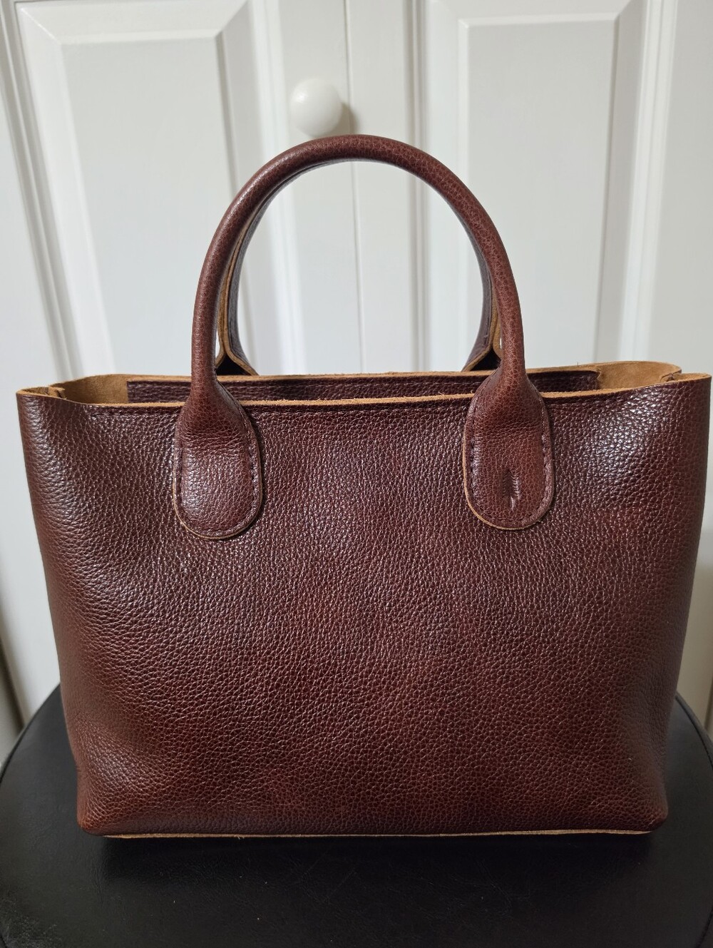 New Portland Large Leather Raindrop - Color: Nutmeg - Picture 3 of 12